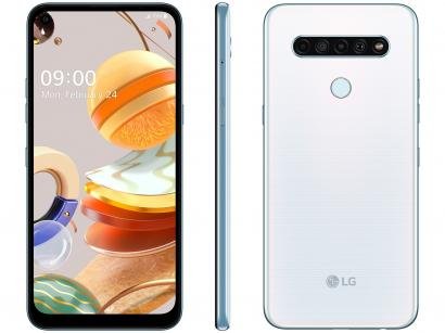 Smartphone LG K61 128GB Branco 4G Octa-Core - 4GB RAM 6,53” Câm. Quádrupla + Selfie 16MP - 