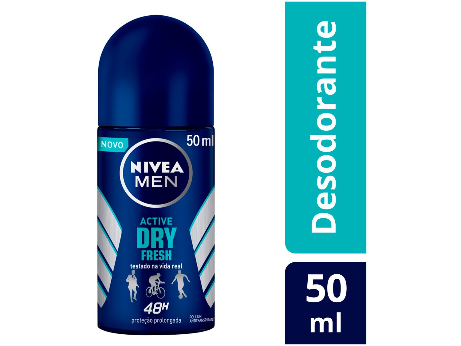 Desodorante Antitranspirante Roll On Nivea Men Active Dry Fresh