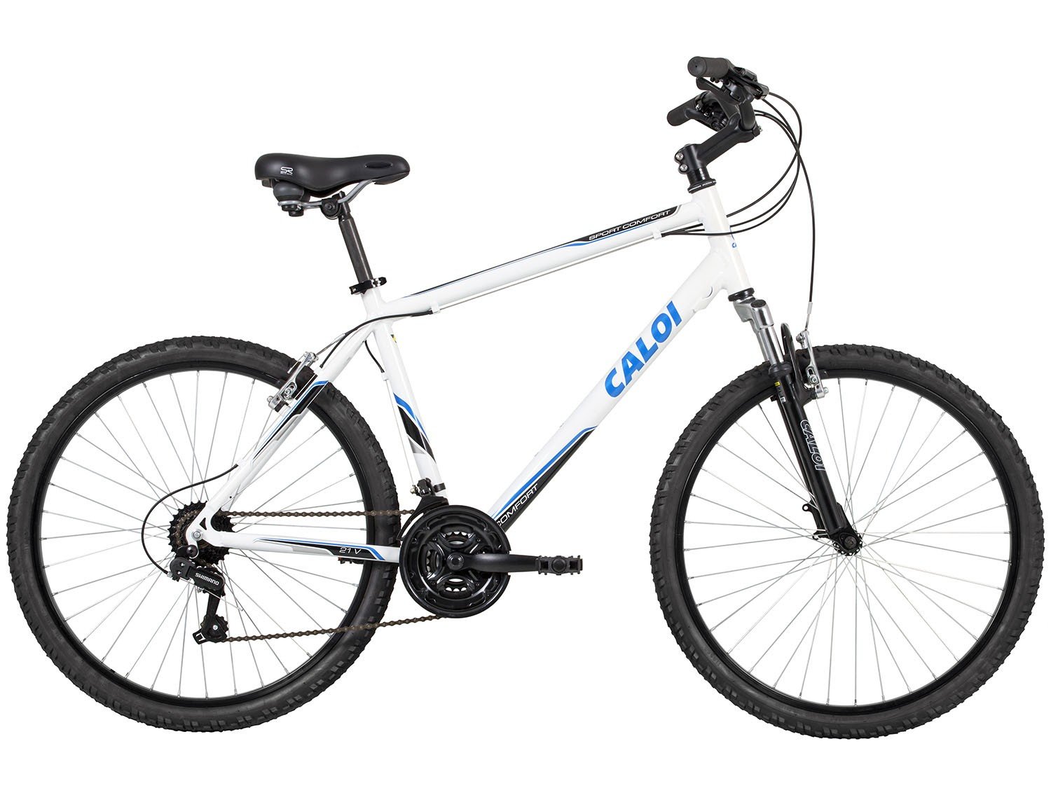 Bicicleta Caloi 100 Sport Confort Aro 26 21 Marchas Câmbio Shimano