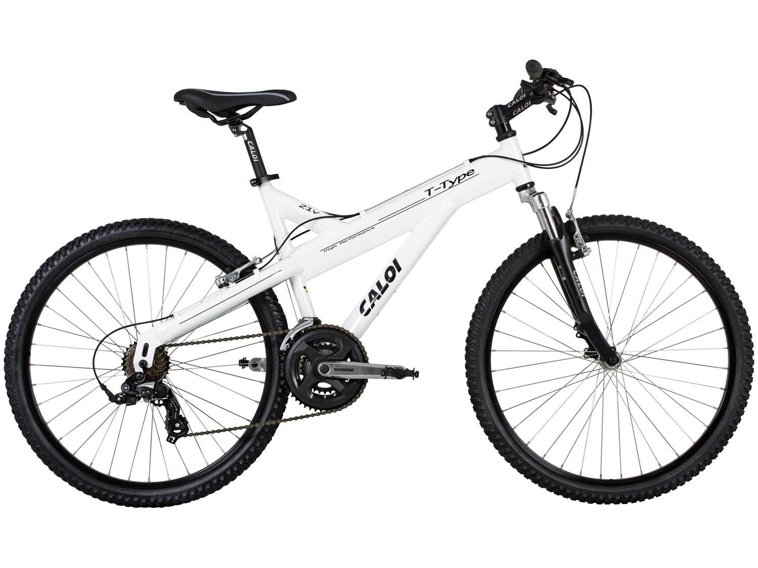 Bicicleta Caloi T Type Mountain Bike Aro 26 21 Marchas Câmbio Shimano