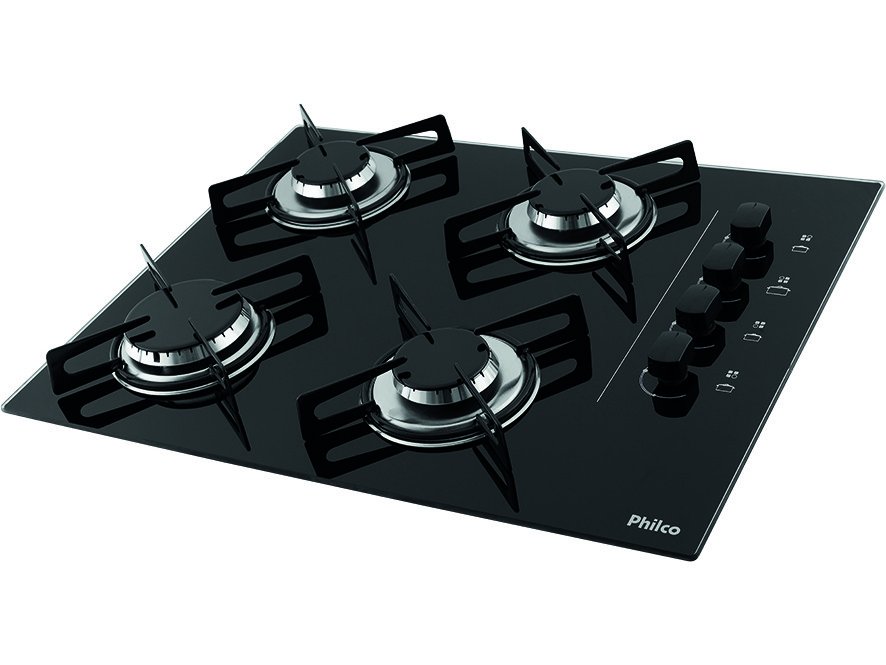 Cooktop Bocas Philco Chef A G S E El Trico Acendimento Autom Tico