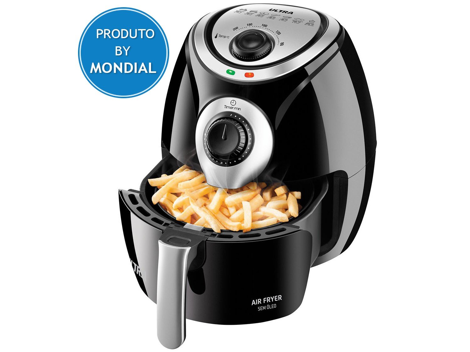 Fritadeira Sem Óleo Air Fryer Elétrica Ultra AF 09 3 8L por R 299 90