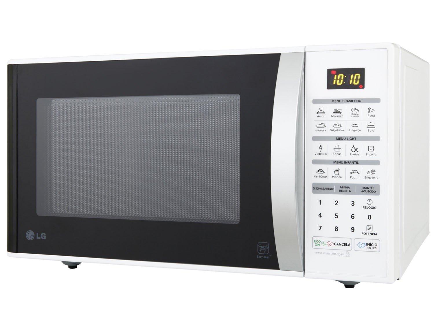 Microondas LG Easy Clean MS3052R 30L com 16 Receitas PréProgramadas