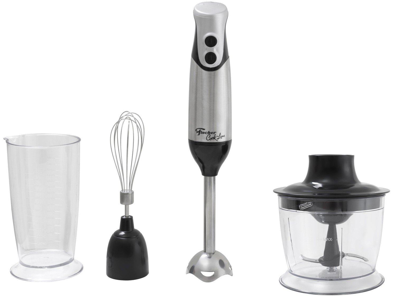 Mixer Fischer Cook Line 2 Velocidades 3 Em 1 200W Copo Processador