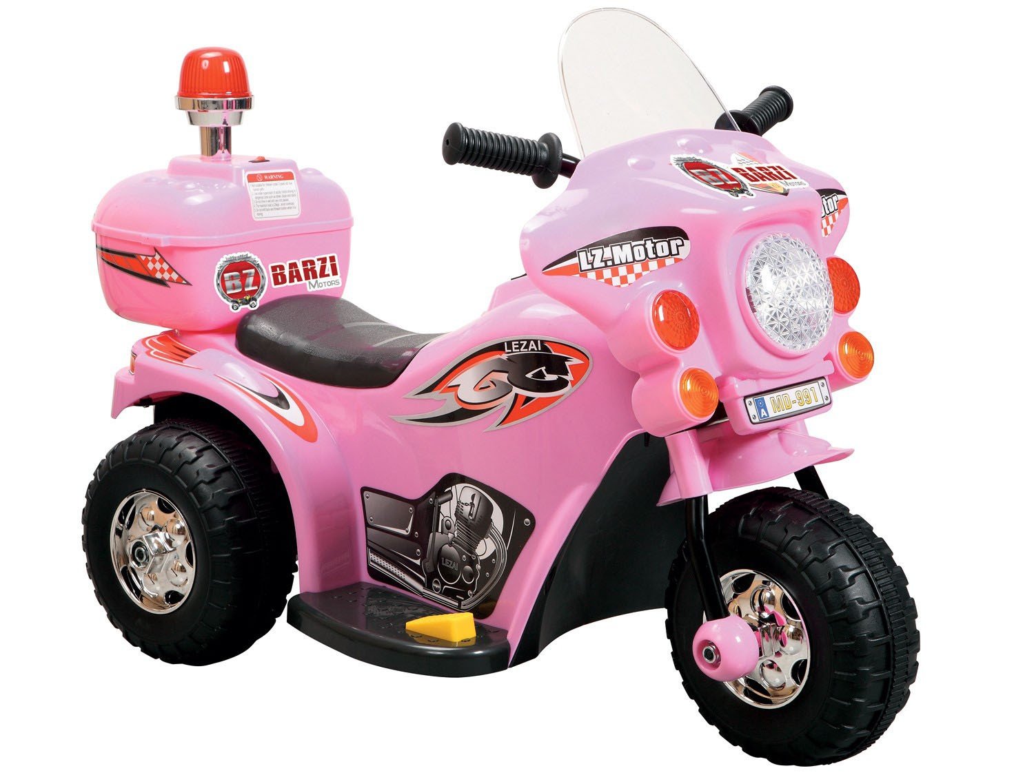 Moto Elétrica Infantil BZ Cycle 6V com Luz de Farol e Sirene Barzi