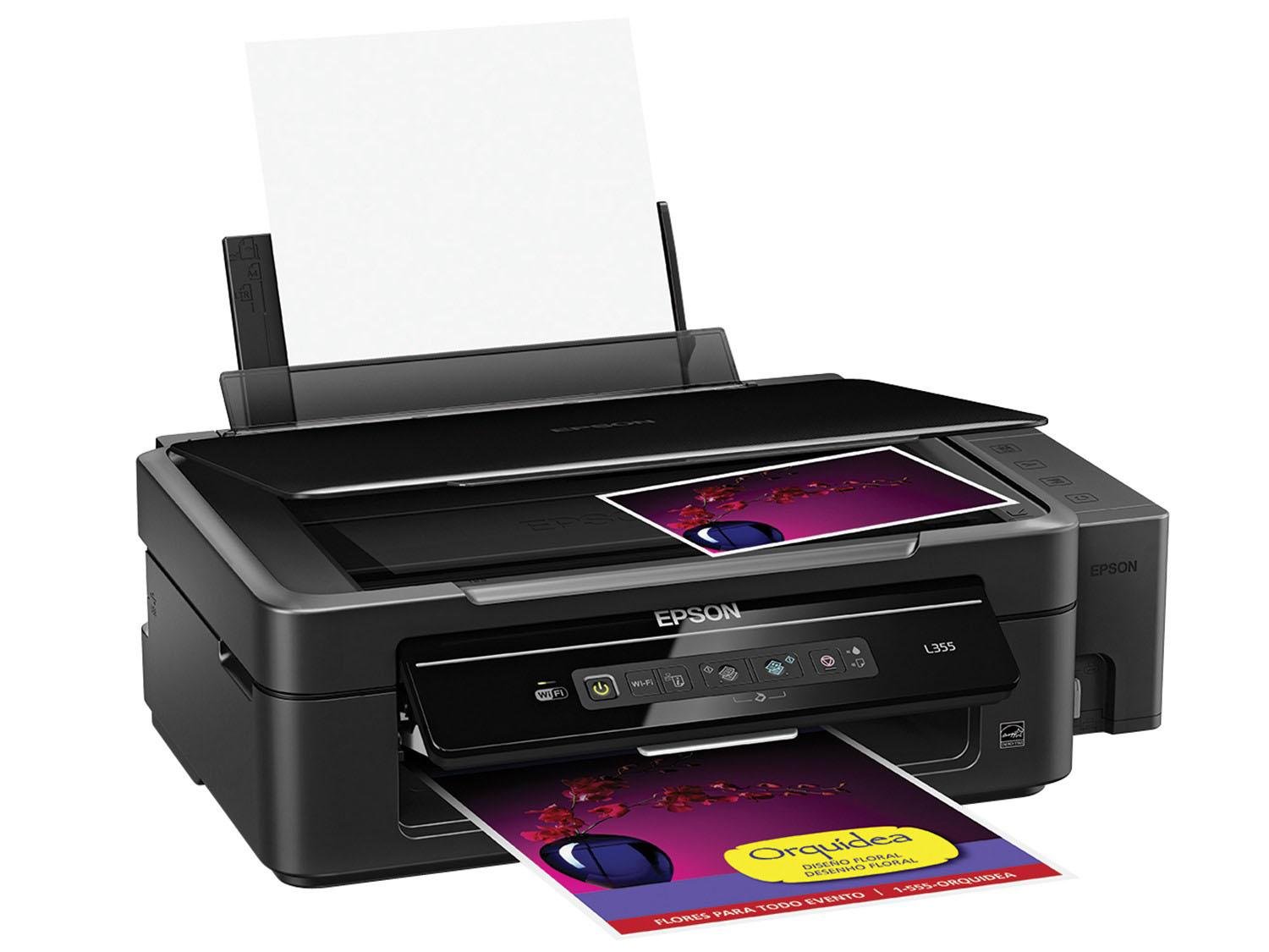 Multifuncional Epson L Eco Tank Jato De Tinta Colorida Wi Fi Scanner