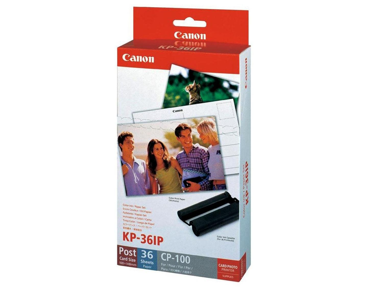 Papel Fotográfico 36 Unidades Canon KP-36IP - Câmera Digital Canon ...