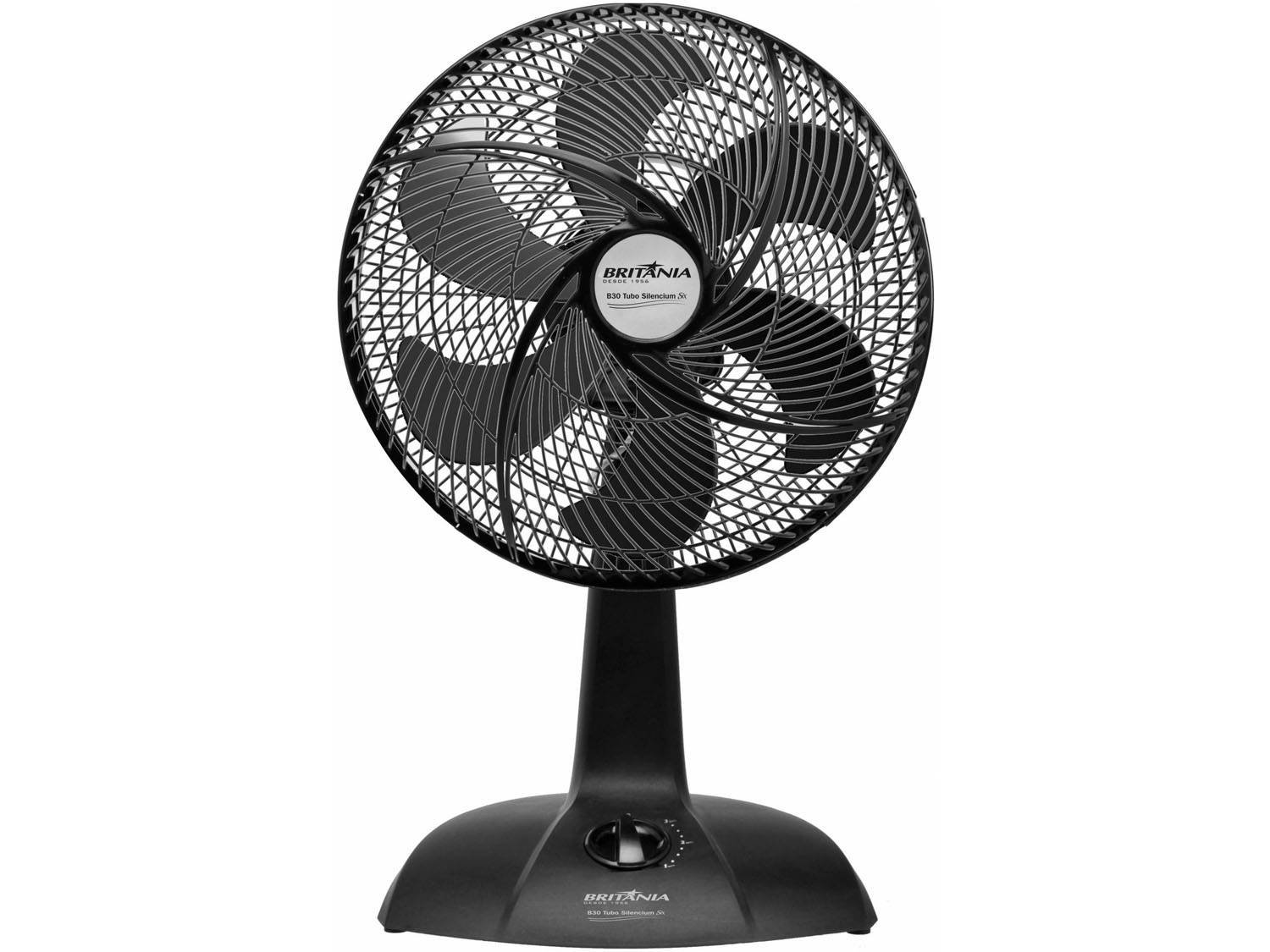 Ventilador De Mesa 3 Velocidades 30cm Britânia B30 Turbo Silencium ...