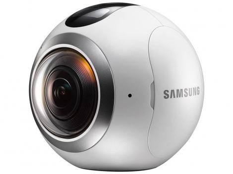 Câmera Samsung Gear 360 4K - Wi-Fi Sensor CMOS 15MPx2