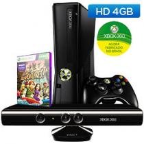Xbox 360 Microsoft 4GB - Controle Wi-Fi + Kinect + Game Kinect Adventures