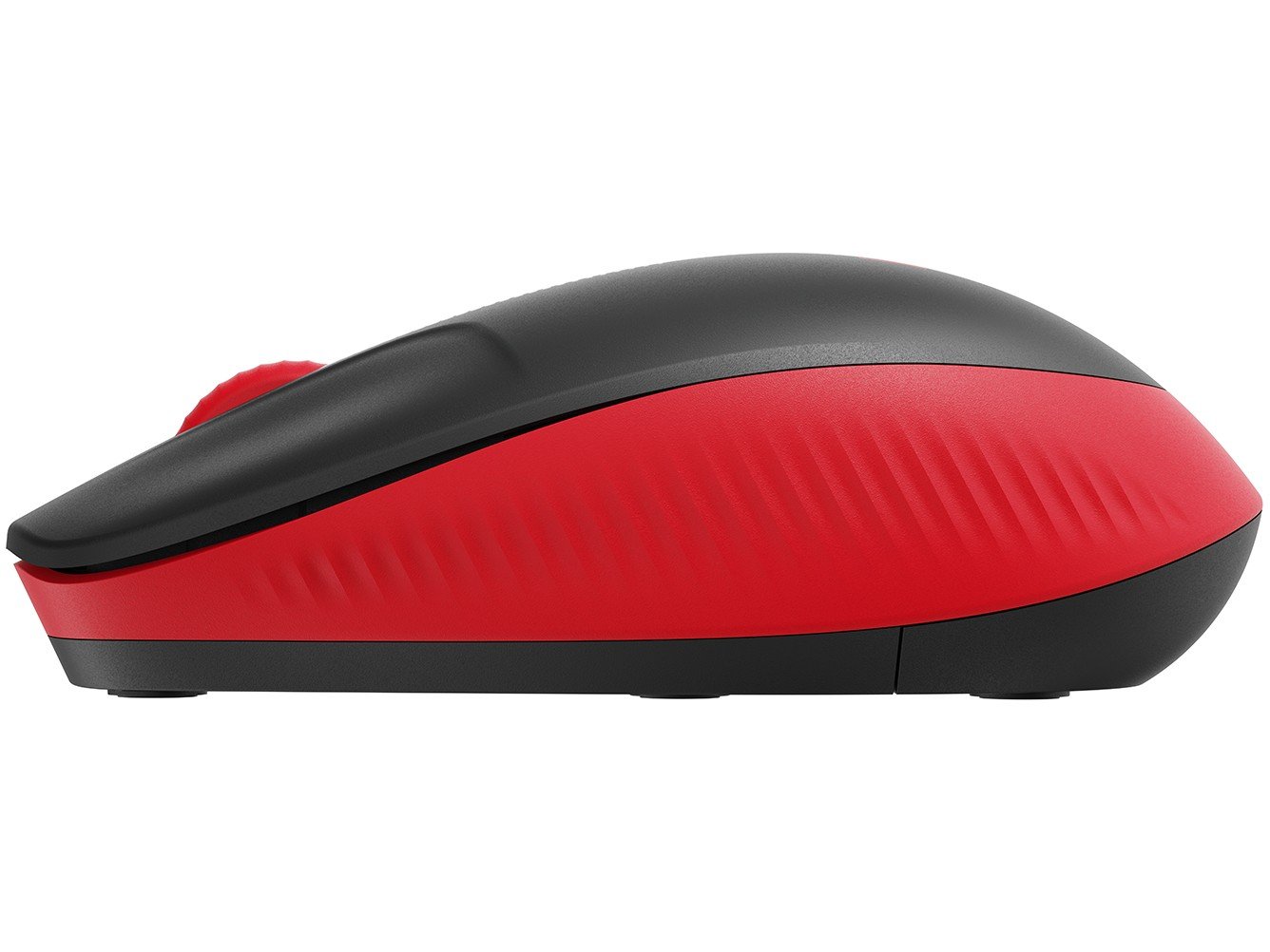 Mouse sem Fio Logitech Óptico 1000DPI 3 Botões - M190 Vermelho - 4