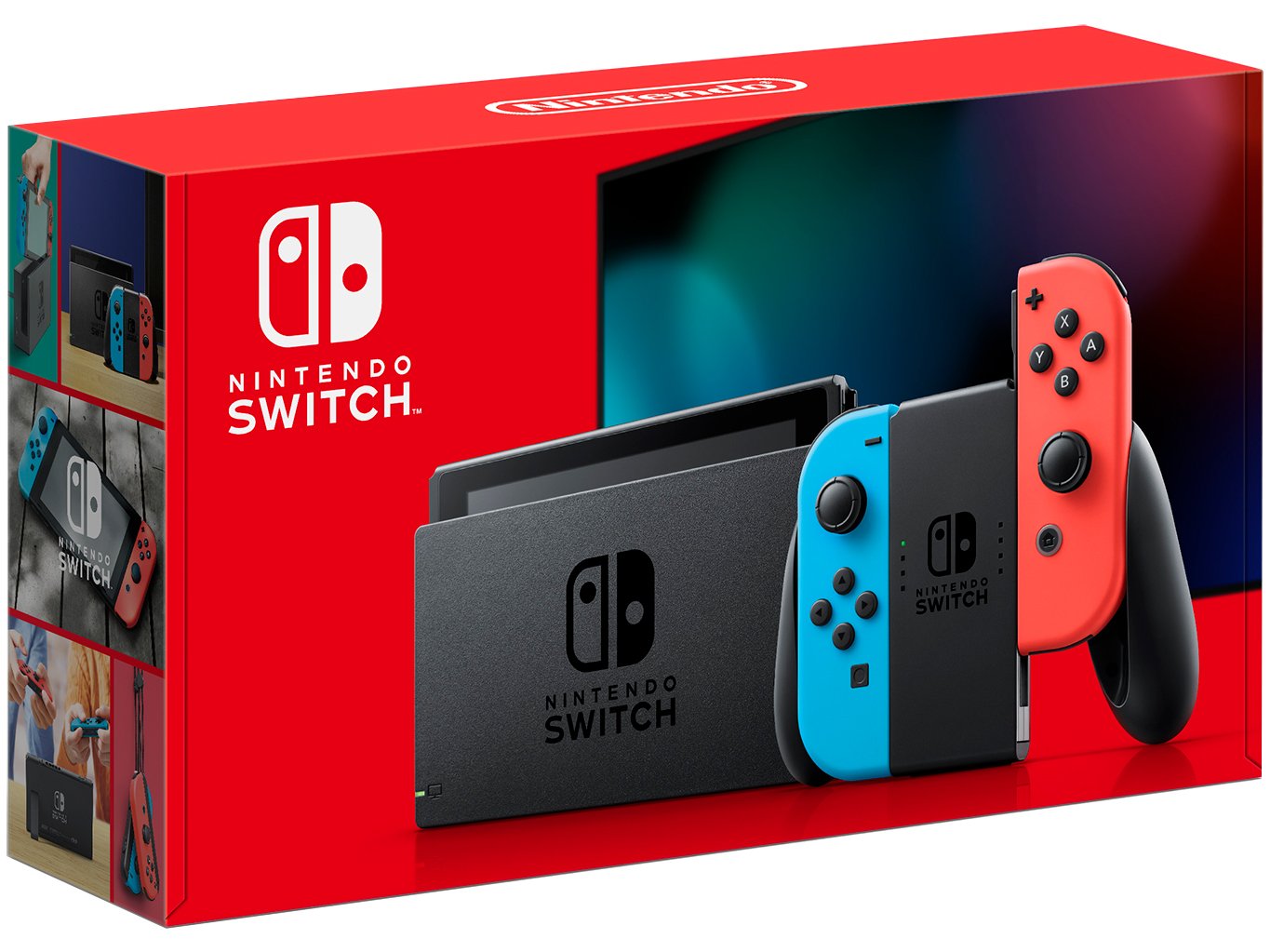 Nintendo Switch 32GB 1 Controle Joy-Con - Vermelho e Azul - Bivolt - 4