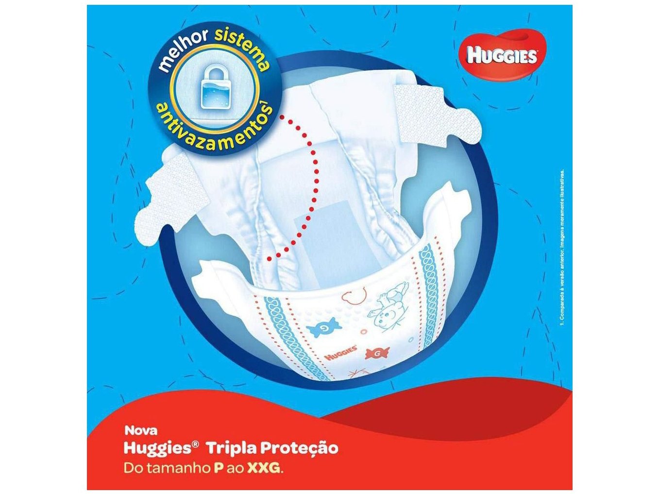 Fralda Huggies Tripla Protea A O Tam P Ata C 6kg 60 Unidades