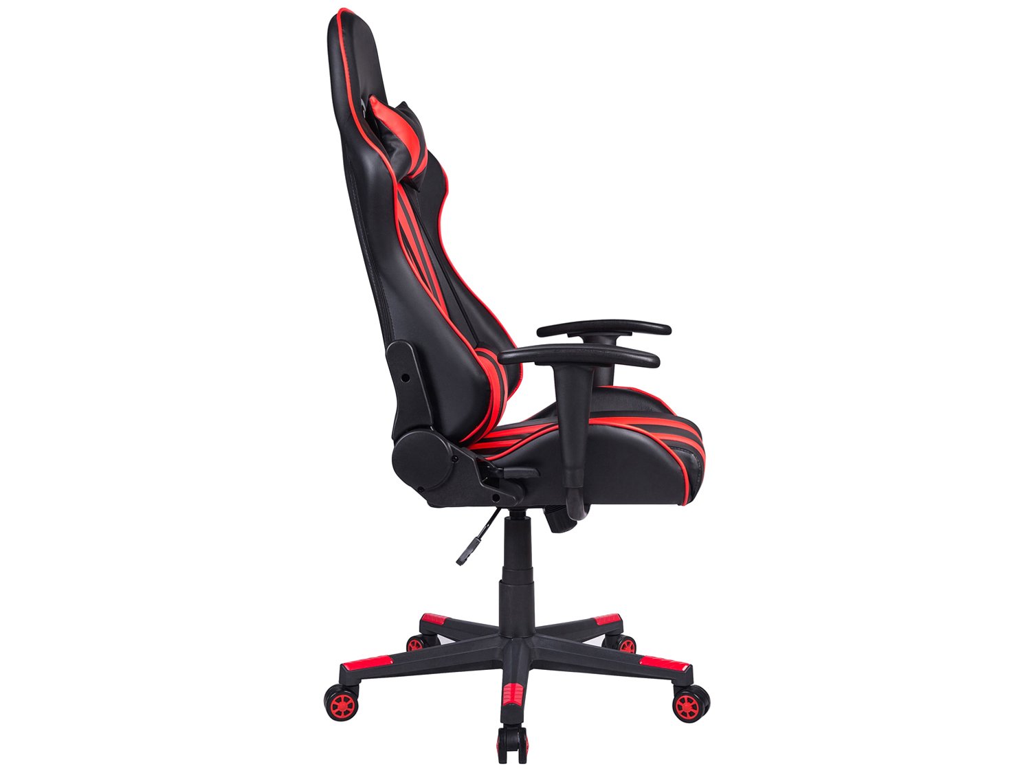 Cadeira Gamer Travel Max Reclinável - Preta e Vermelha Sports - 4