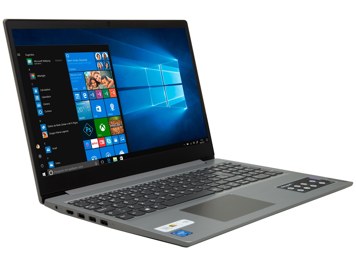 Notebook Lenovo Ideapad S145 81WT0006BR - Intel Celeron 4GB 128GB SSD LCD Windows 10 Home - Bivolt - 3