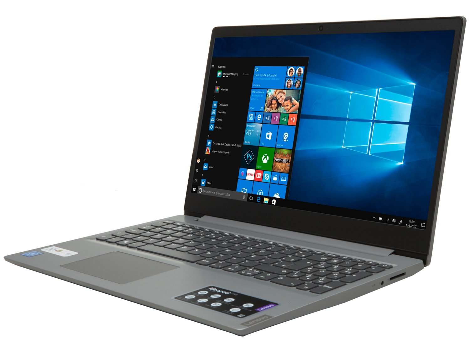 Notebook Lenovo Ideapad S145 81WT0006BR - Intel Celeron 4GB 128GB SSD LCD Windows 10 Home - Bivolt - 4