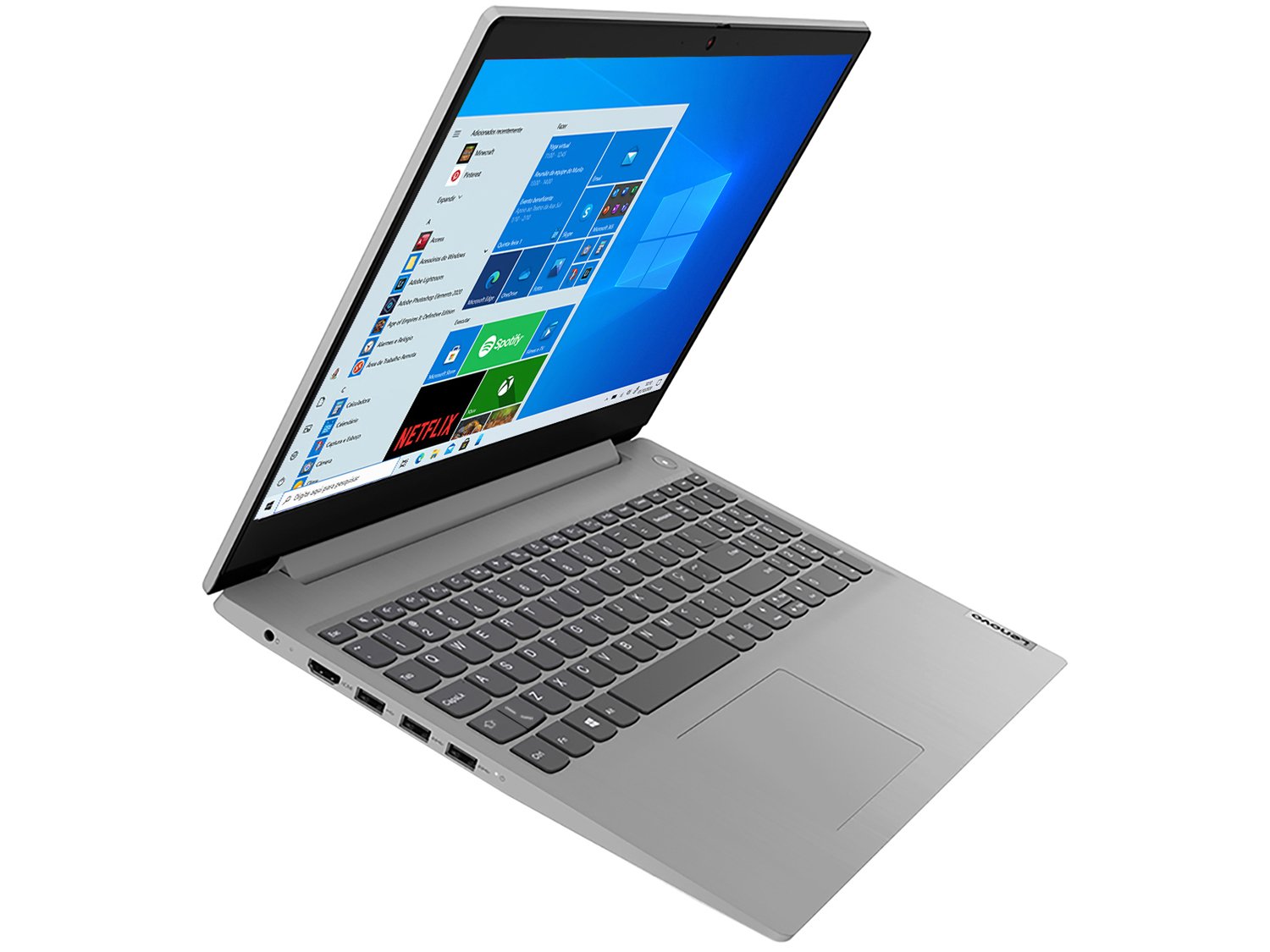 Notebook Lenovo IdeaPad3i 82BS0005BR Intel Core i5 - 8GB 256GB SSD 15,6&quot; LCD Windows 10 - Bivolt - 4