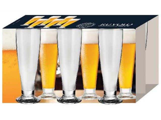 Jogo de Copos de Vidro para Cerveja 300ml - 6 Peças Ruvolo Glass Company Tulipa - 2