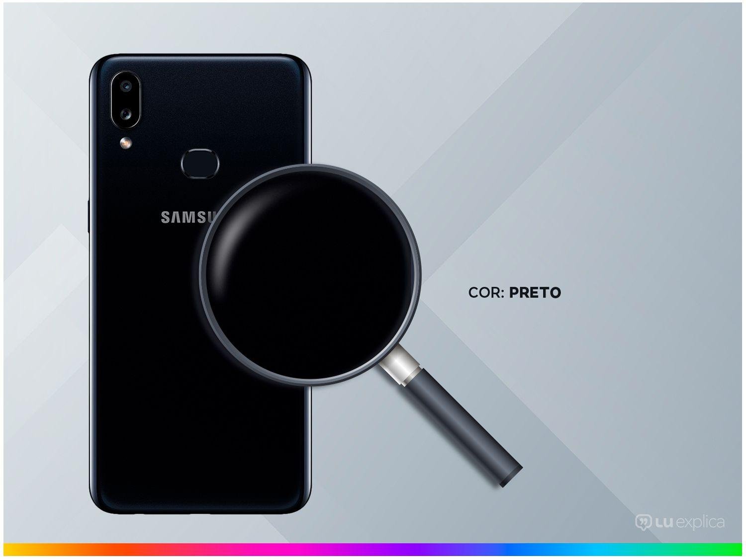 Smartphone Samsung Galaxy A10s 32GB Preto - 4G 2GB RAM 6,2" Câm. Dupla + Selfie 8MP - 2