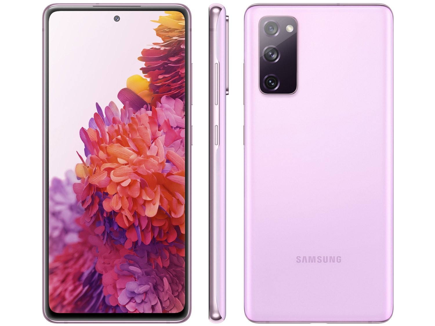 Smartphone Samsung Galaxy S20 FE 256GB Cloud - Lavender 8GB RAM 6,5&quot; Câm. Tripla + Selfie 32MP
