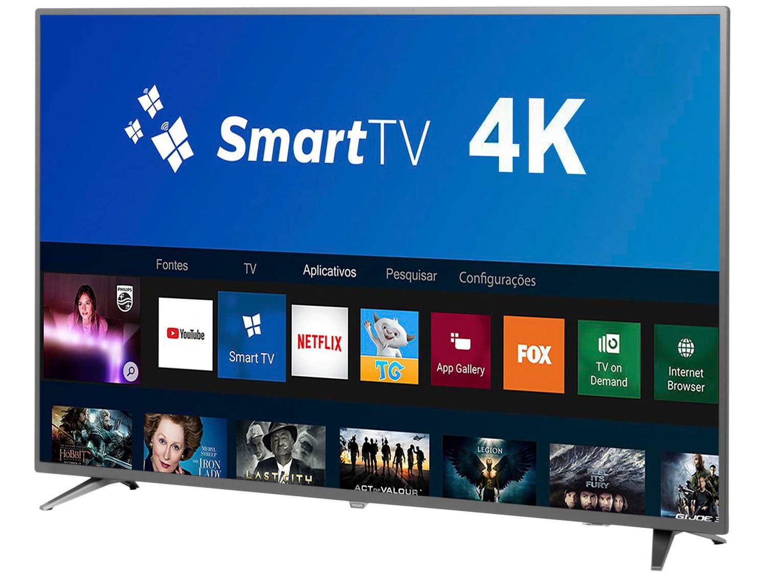 Smart TV 4K 58" Philips 58PUG6513/78 Wi-Fi - HDR 3 HDMI 2 USB - Bivolt - 3