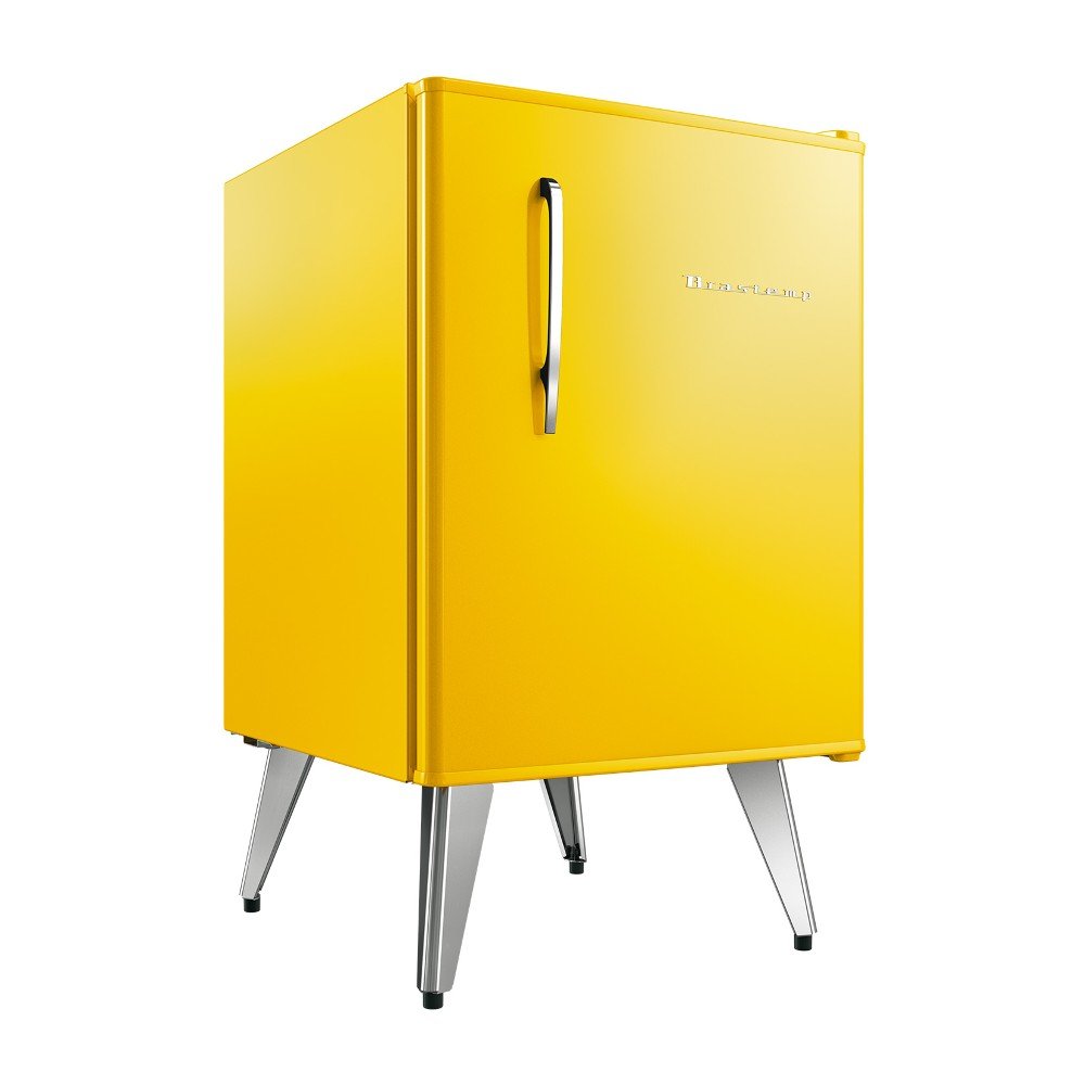 Mini Refrigerador Brastemp Retrô BRA08BY 76 Litros – Amarelo - 127 - 1