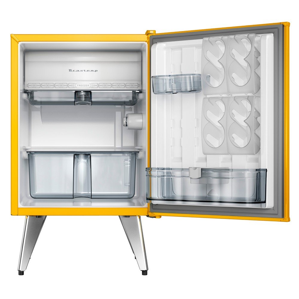 Mini Refrigerador Brastemp Retrô BRA08BY 76 Litros – Amarelo - 220V - 2
