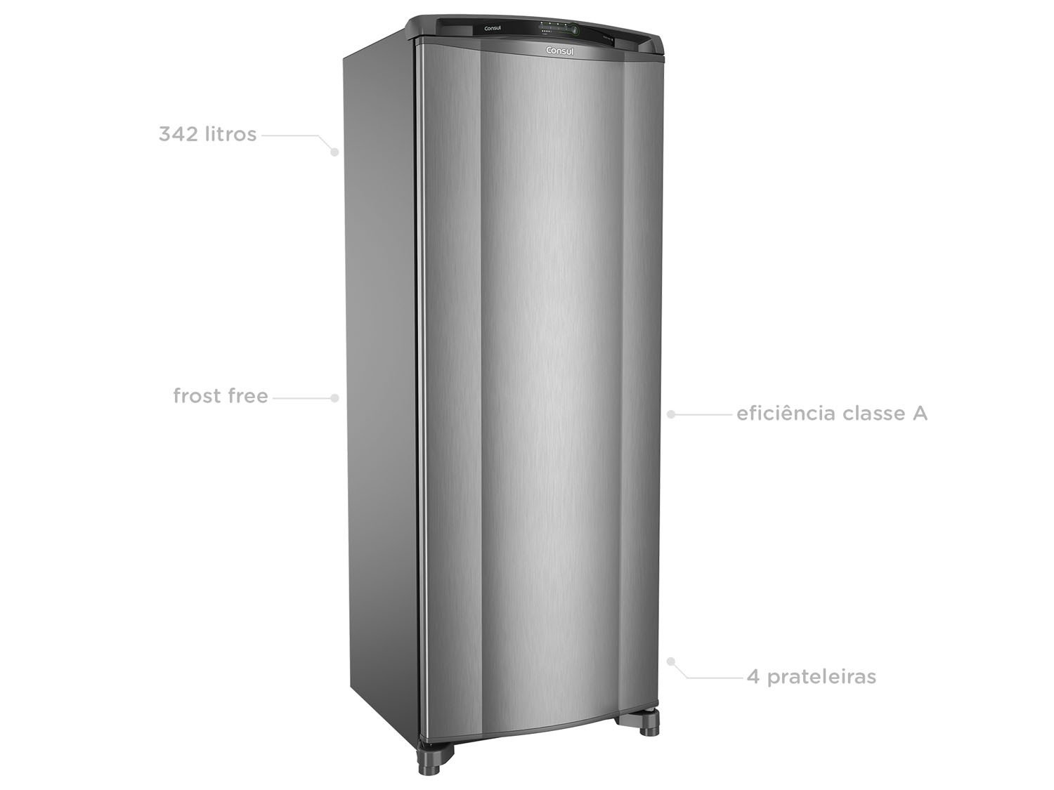 Refrigerador Consul Frost Free Facilite CRB39AK 1 Porta Evox – 342 litros - 110V - 2