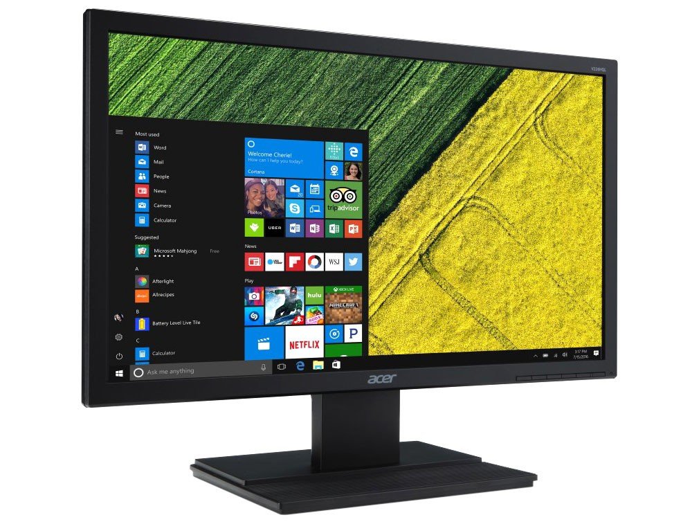 Acer v226hql установка подставки