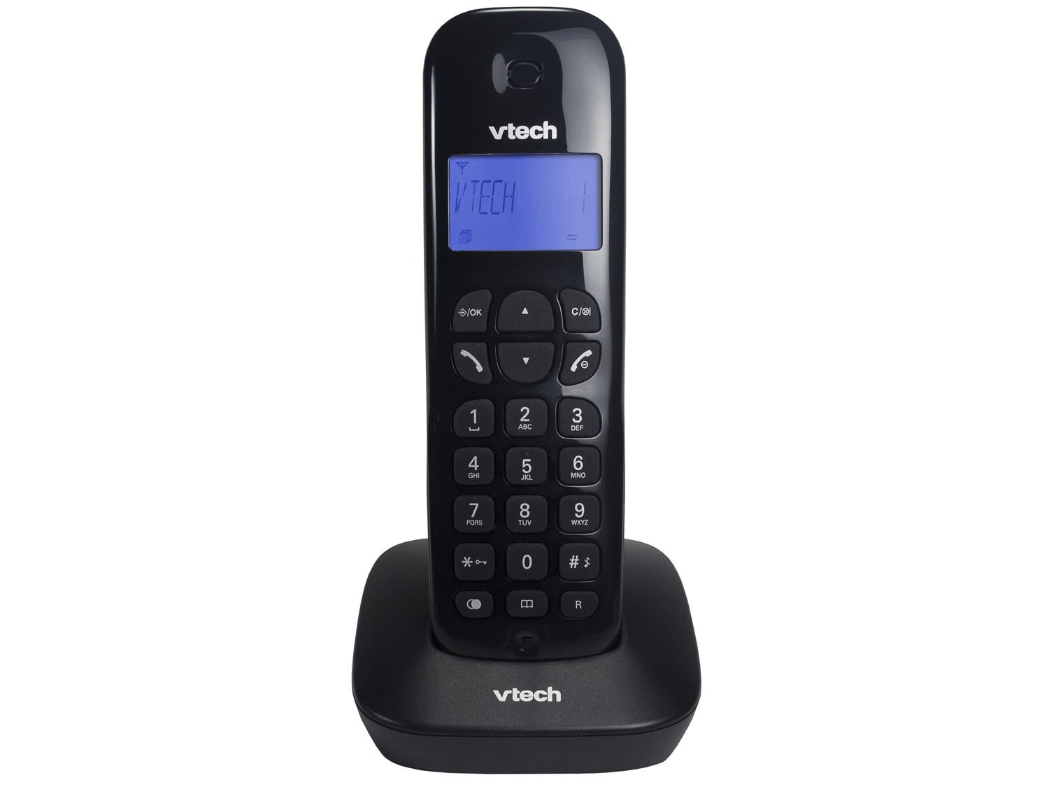 Telefone Digital Sem Fio Vtech VT680 com Identificador de Chamadas e Visor - Preto - 1
