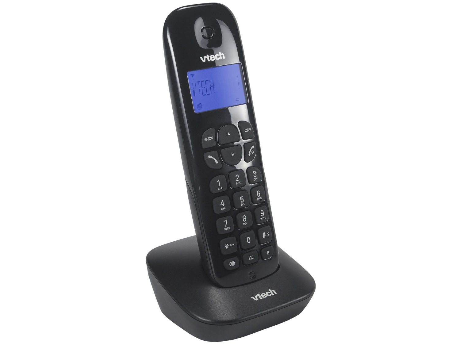 Telefone Digital Sem Fio Vtech VT680 com Identificador de Chamadas e Visor - Preto - 3