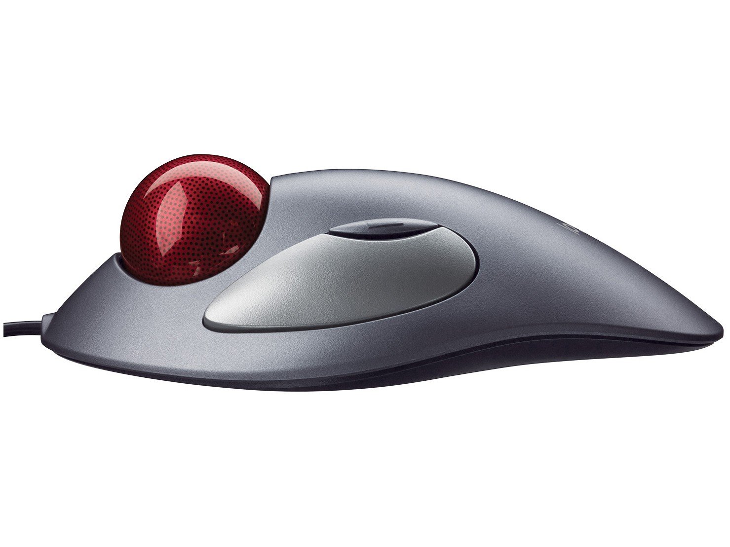 Mouse Logitech Óptico 4 Botões Trackman Marble - Cinza - 2