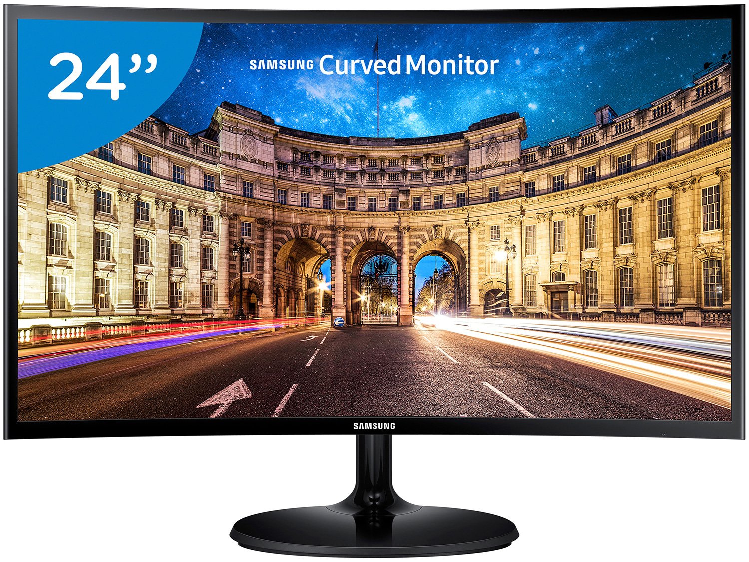 Monitor para PC Full HD Samsung LED Curvo 24° - C24F390F - Bivolt