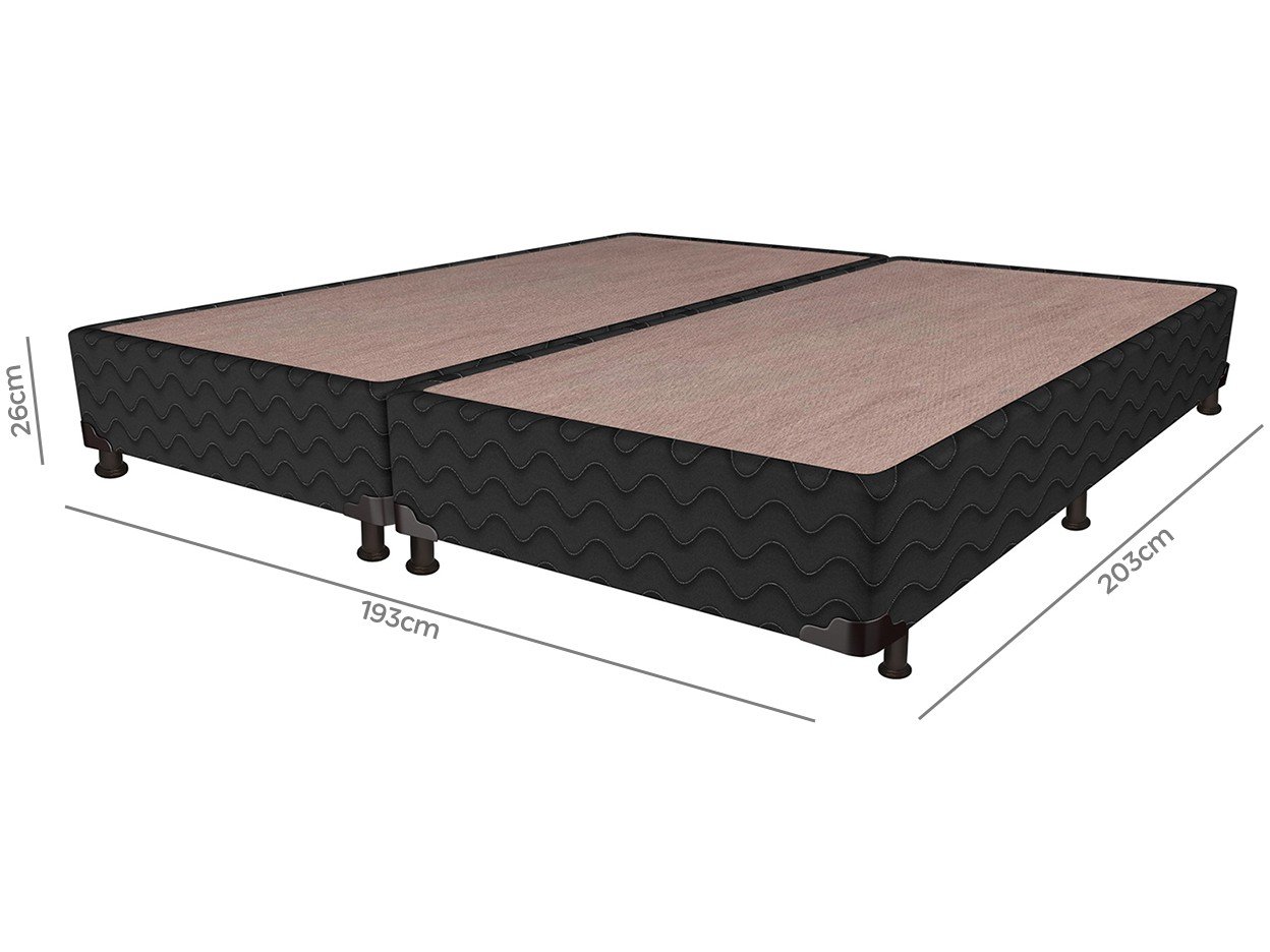 Base Cama Box King Size Probel Bipartido 26cm de Altura ...