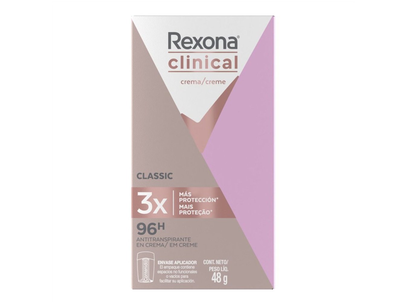 Desodorante Antitranspirante Rexona Clinical Classic Women Stick