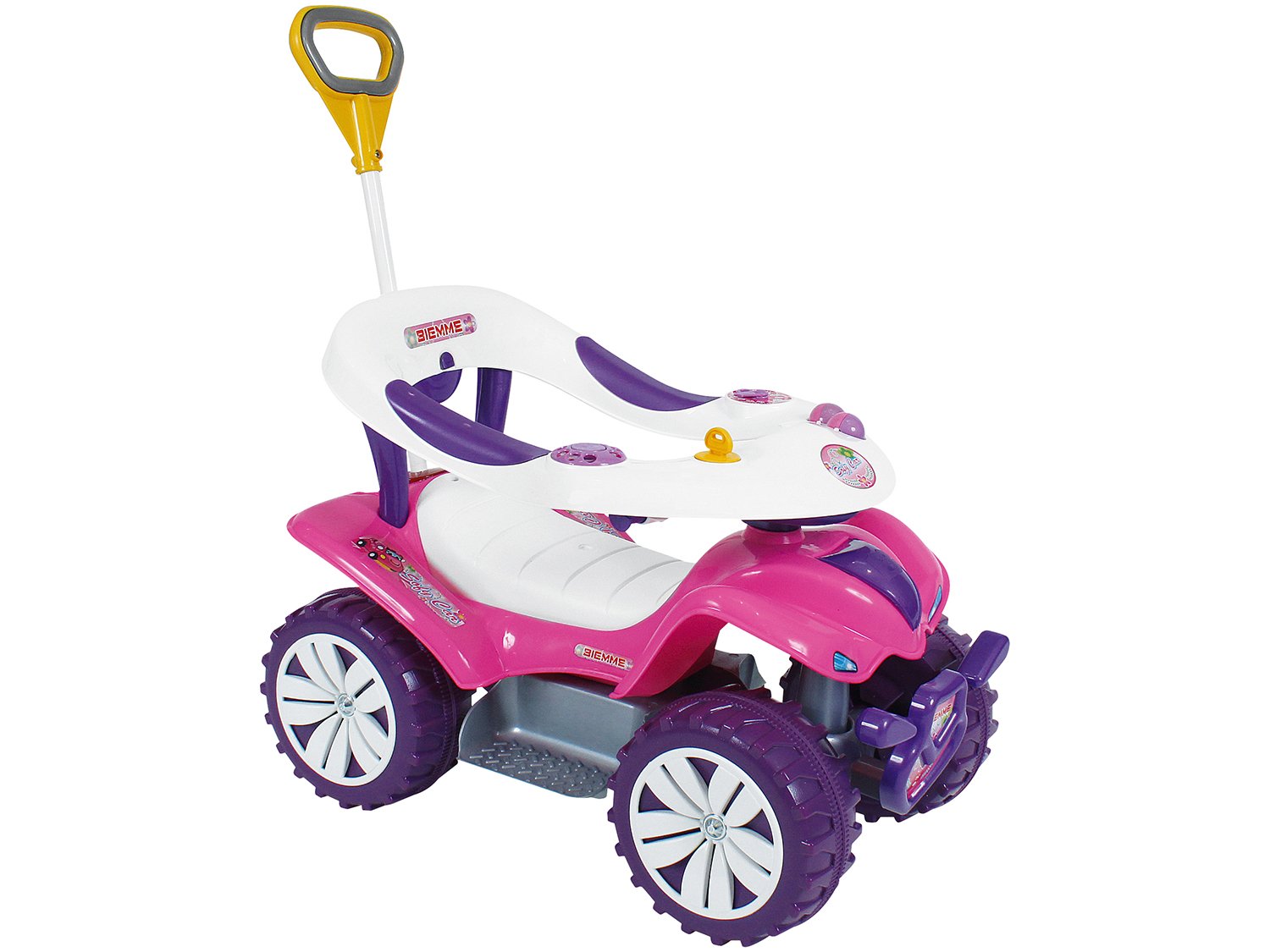 Sofy Car Style Biemme Brinquedos com Empurrador - Rosa