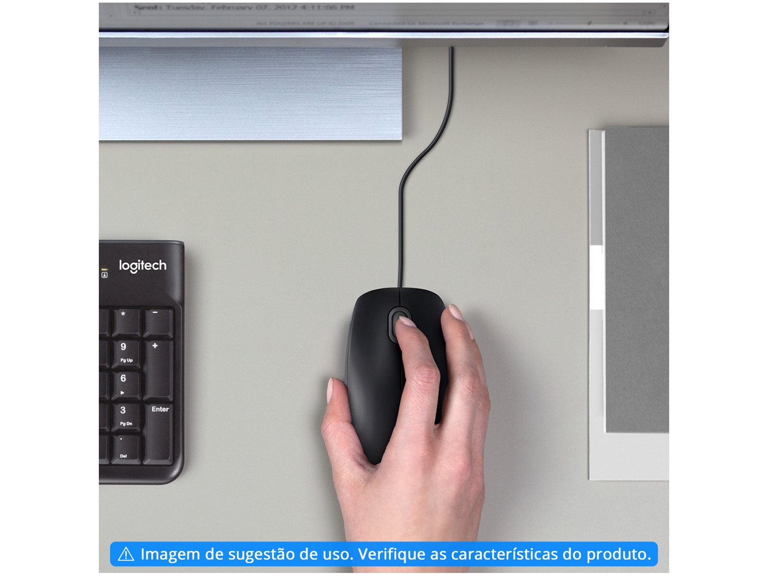Mouse Logitech M90 USB - Preto - 1