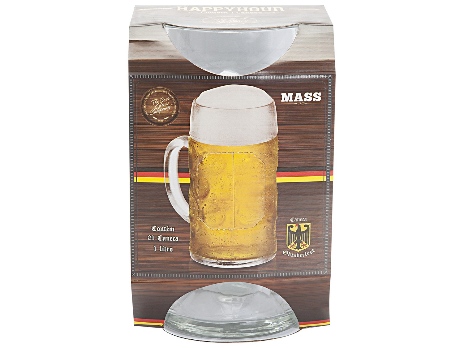 Caneca de Chopp e Cerveja de Vidro 1,25L - Ruvolo Mass Krug - 2