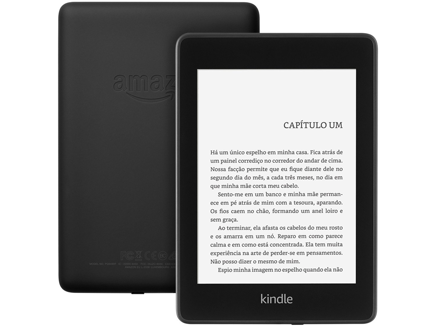 Kindle Paperwhite Preto com 8GB, Tela de 6”, Wi-Fi, Iluminação Embutida e À Prova D`água - 10ª Geração