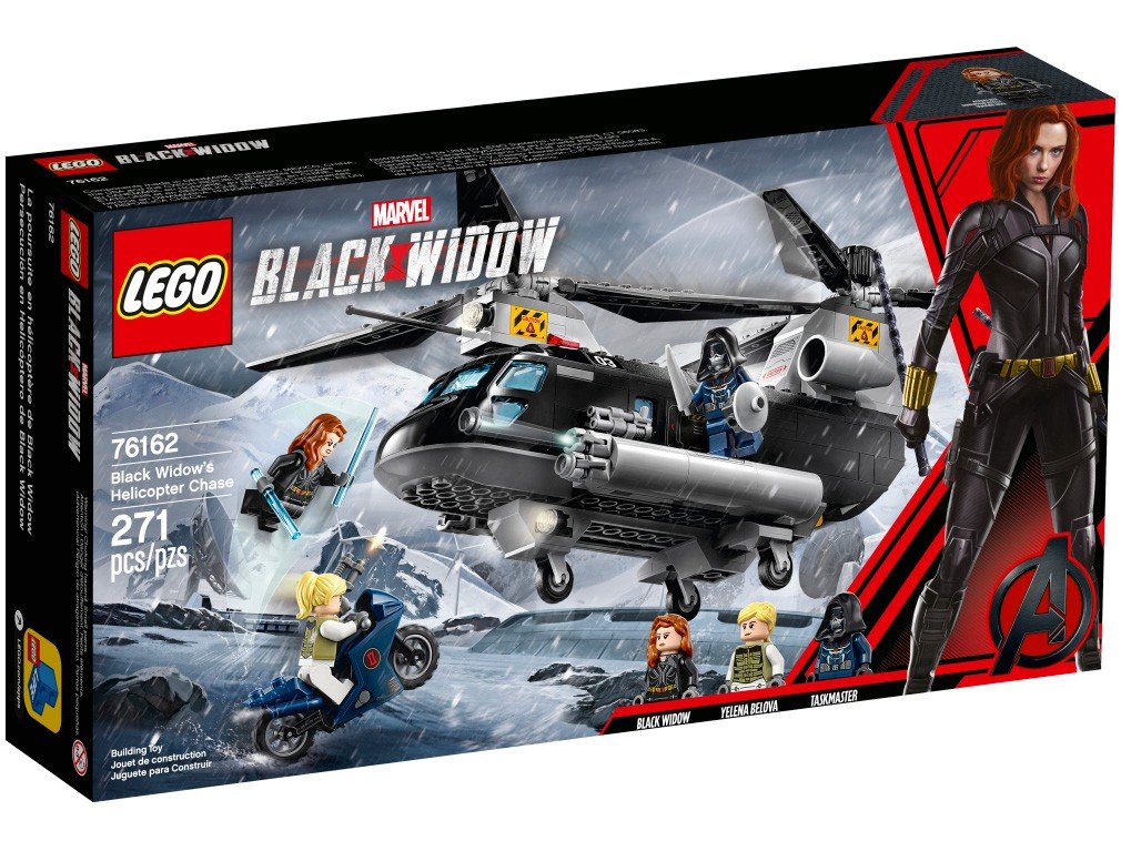 LEGO Super Heroes Perseguição de Helicóptero da - Viúva Negra 271 Peças 76162