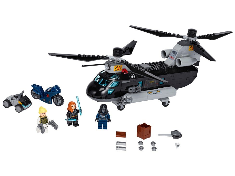 LEGO Super Heroes Perseguição de Helicóptero da - Viúva Negra 271 Peças 76162 - 1