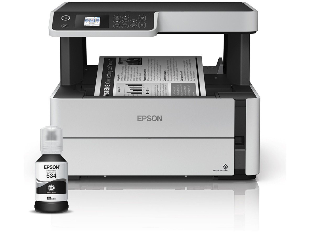 Impressora Multifuncional Epson EcoTank M2170 - Tanque de Tinta Monocromática Wi-Fi USB - Bivolt - 2