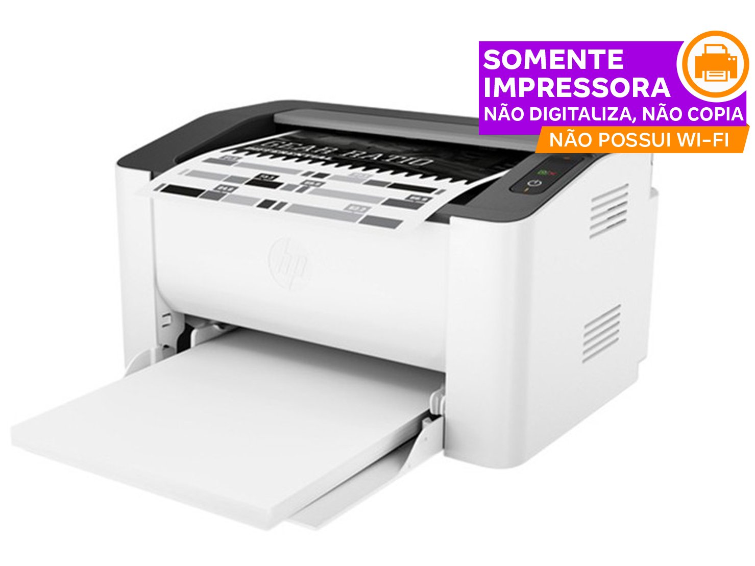 Impressora HP Laser 107A Preto e Branco - USB - 110 V - 1