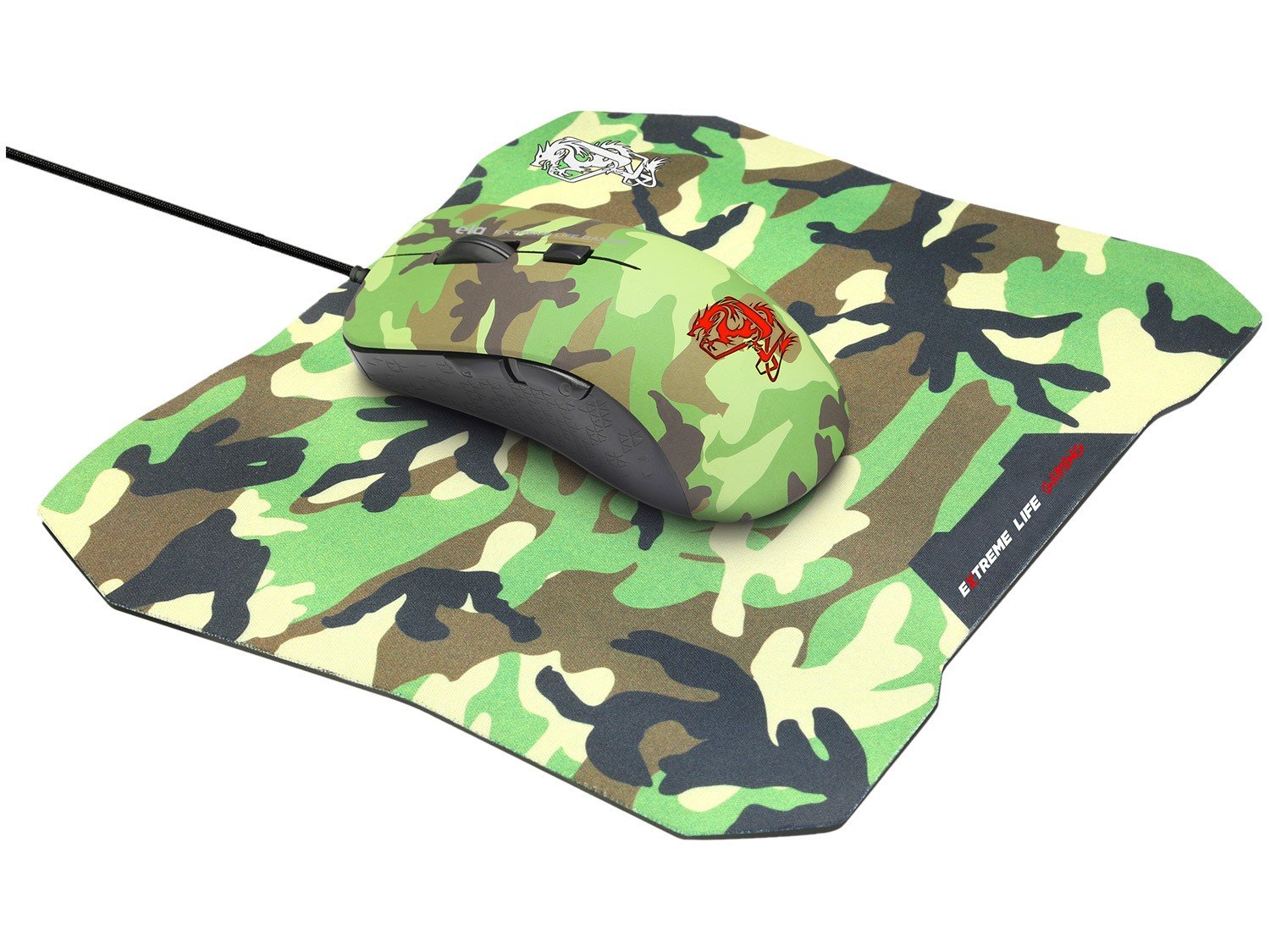 Mouse Gamer ELG Óptico 3200DPI 6 Botões CGMMAY - com Mouse Pad - 1