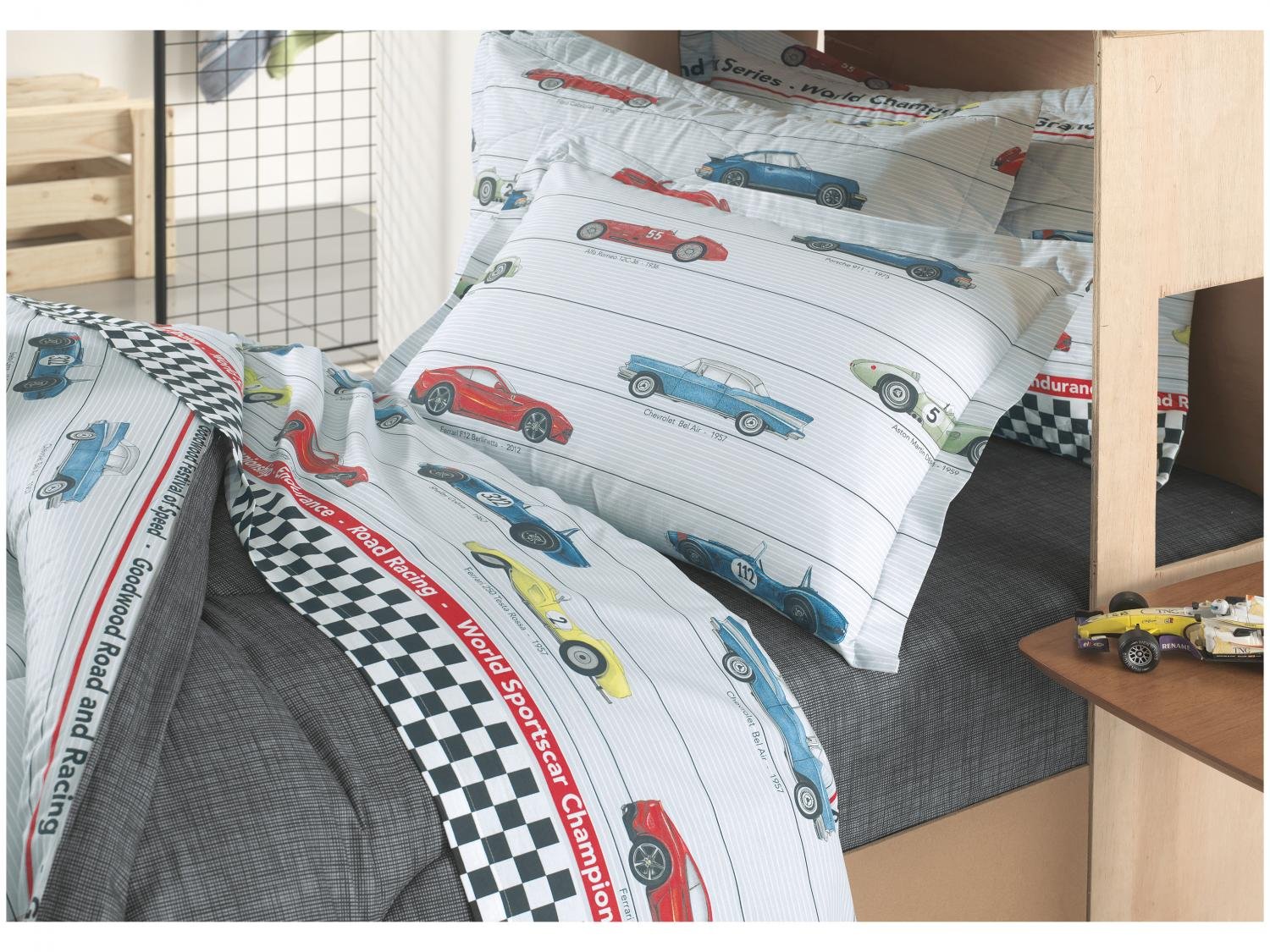 Jogo de Cama Infantil Carros