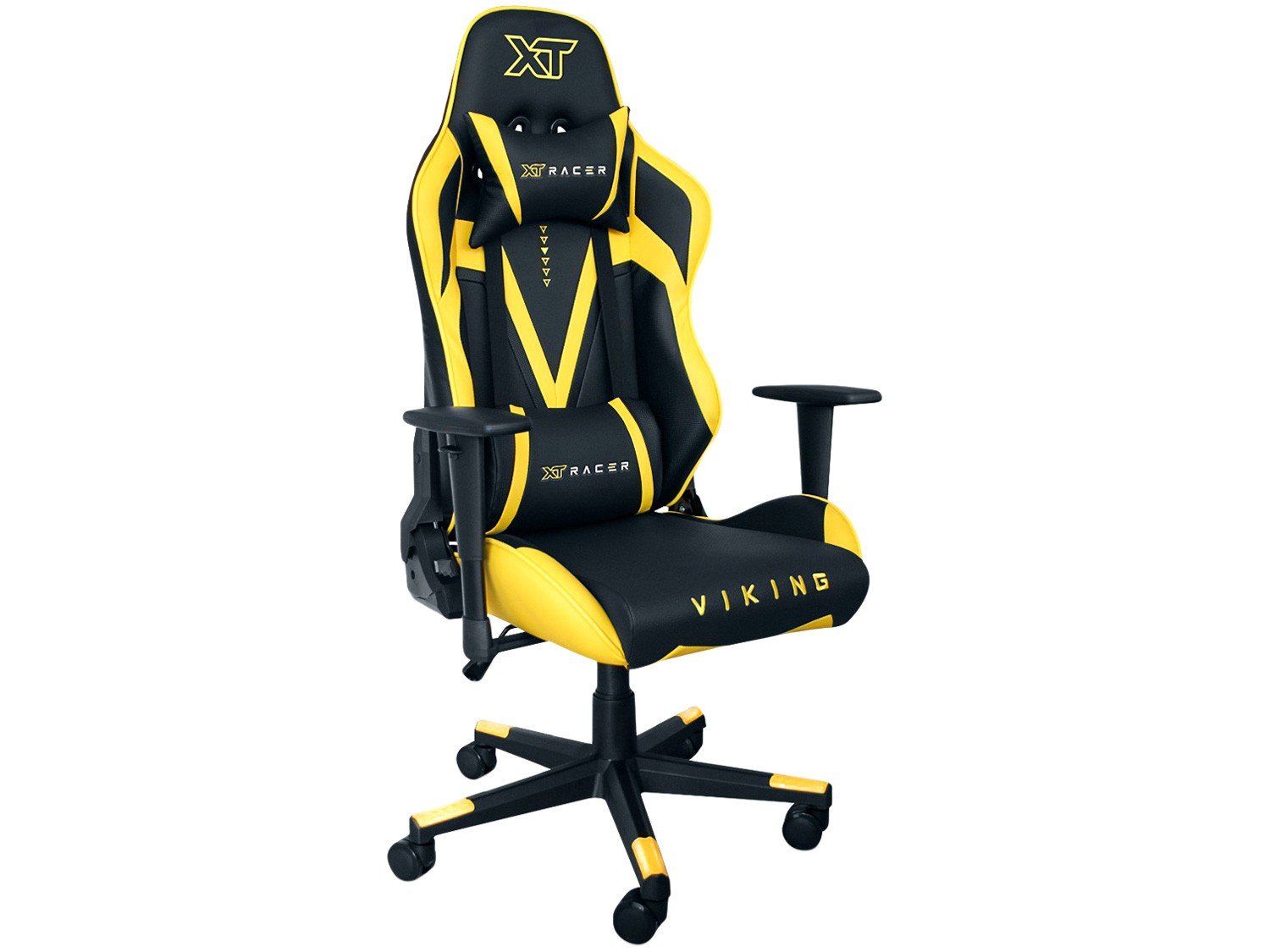 Cadeira Gamer XT Racer Reclinável Preta e Amarela - Viking Series XTR-011