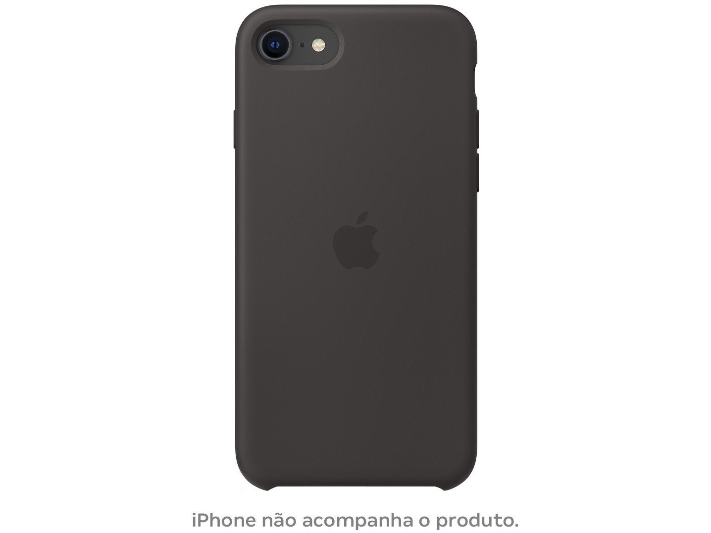 Capinha de Celular Silicone iPhone SE Apple - MXYH2ZM/A Preto - 1