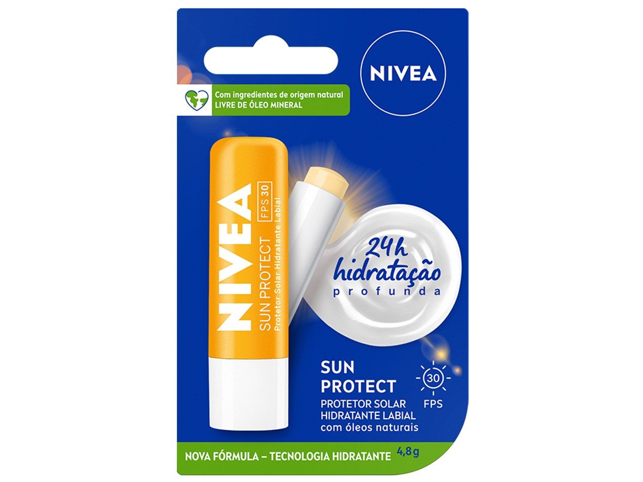 Protetor Solar Hidratante Labial Nivea Sun Protect Alta Protaa A O Fps 30 4