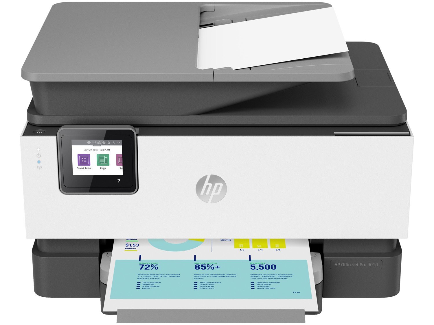 Impressora Multifuncional HP OfficeJet Pro 9010 - Jato de Tinta Colorida Wi-Fi USB - Bivolt - 3