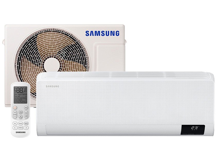 Ar-condicionado Split Samsung Inverter 9.000 BTUs - Quente e Frio WindFree AR09TSHCBWKNAZ - 220 V - 0